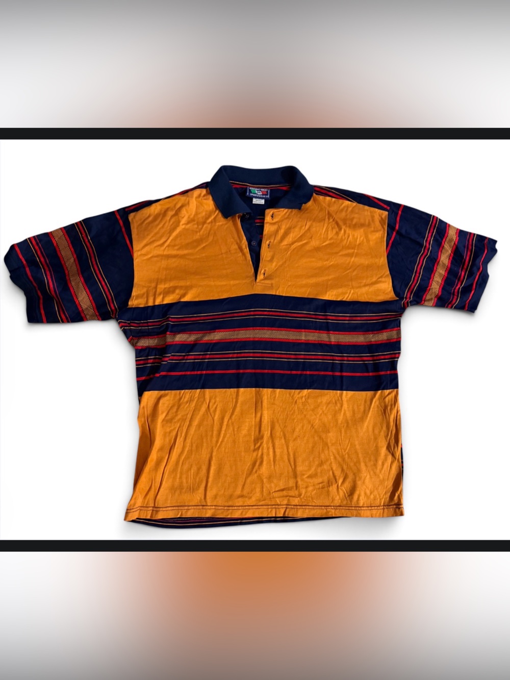 Vintage Stefano Ricci sportswear Striped Polo M/L